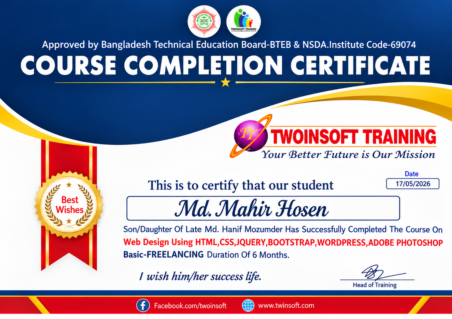 Web Design Certificate